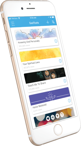 GodTools Phone Screen Left Angle