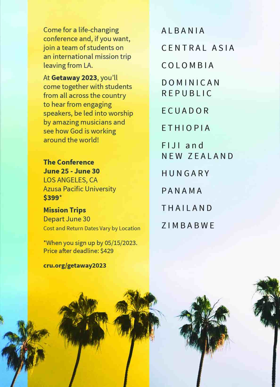 Getaway Flyer Back