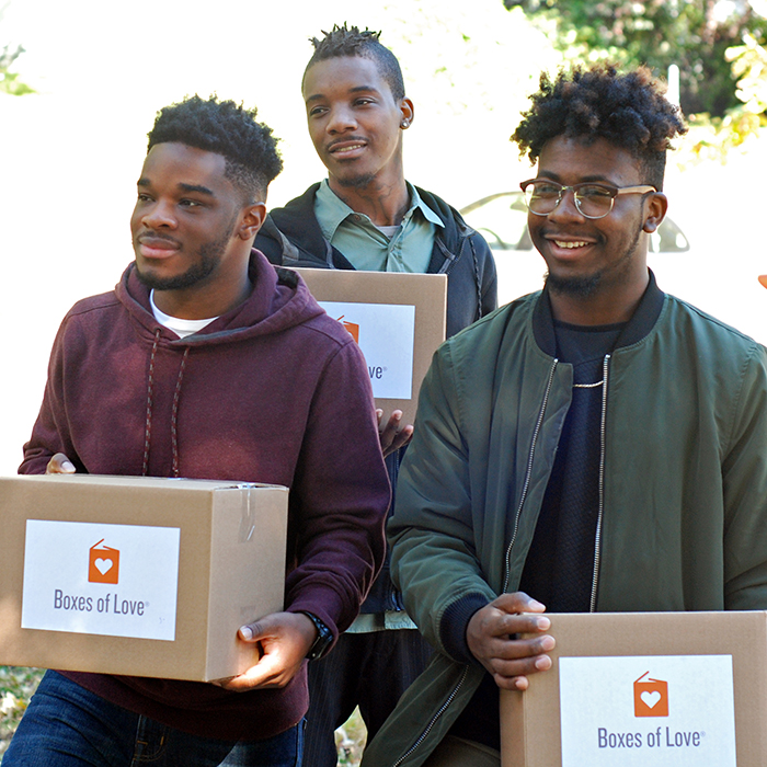Delivering Boxes of Love® to families in need