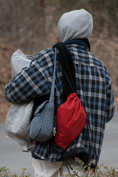 Homeless woman in Atlanta