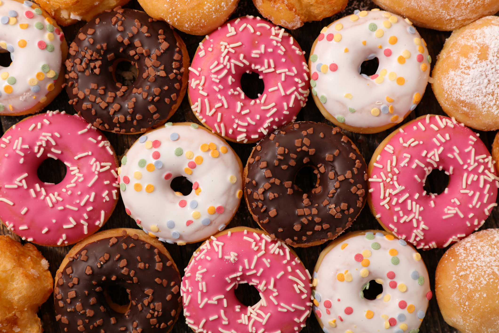 assorted glazed donut assorted glazed donut