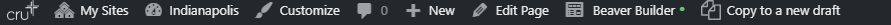 Wordpress toolbar.fw Wordpress toolbar.fw