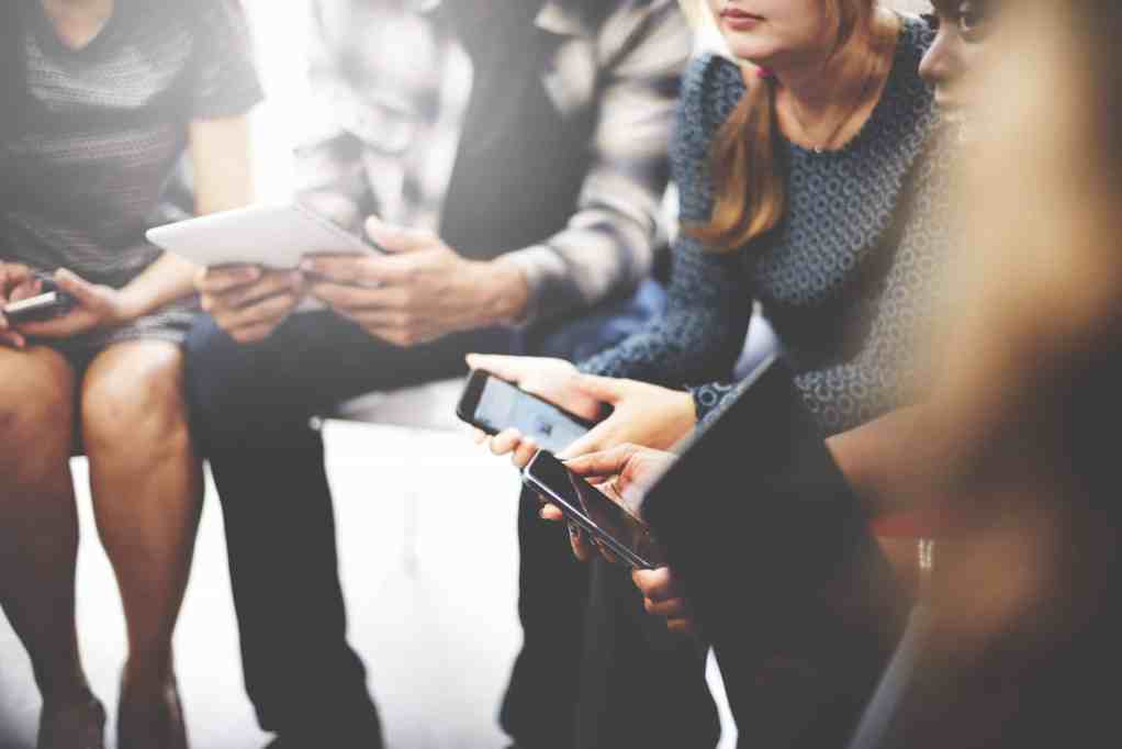Business Team Digital Device Technology Connecting Concept Business Team Digital Device Technology Connecting Concept