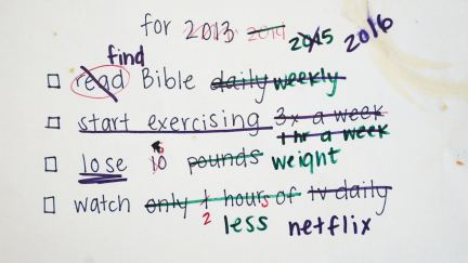 Why Christians can't keep resolutions