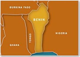 Map of Benin