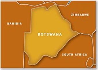 Map of Botswana