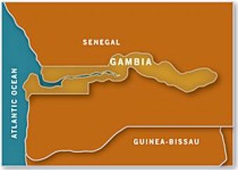 Map of Gambia