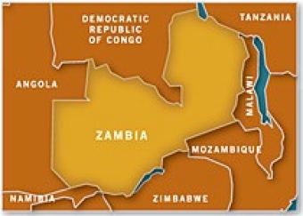 Map of Zambia