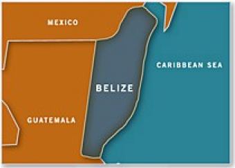 Map of Belize - Americas