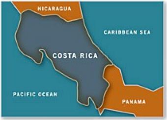 Map of Costa Rica