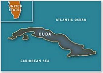 Map of Cuba