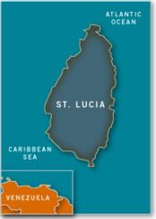 Map of Saint Lucia