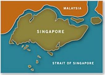 Map of Singapore - Asia