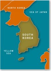 Map of South Korea