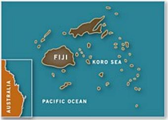 Map of Fiji