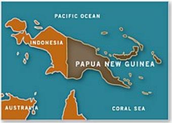 Map of Papua New Guinea