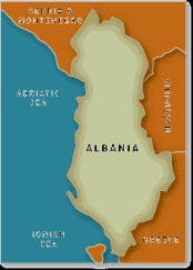 Map of Albania