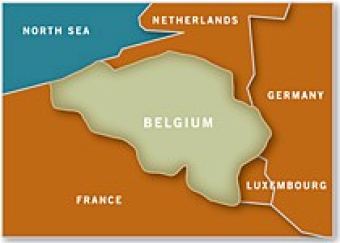 Map of Belgium