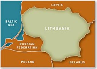 Map of Lithuania